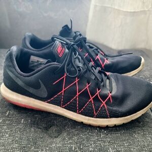 Nike Black and Red Athletic Shoes